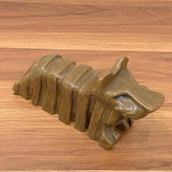Unique Vintage MCM Hobbyist Ceramic Art Pottery Scottish Terrier Dog Sculpture - Picture 4 of 16